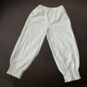 Evaless Women's High Waisted Pants Ruffled Legs Size Medium